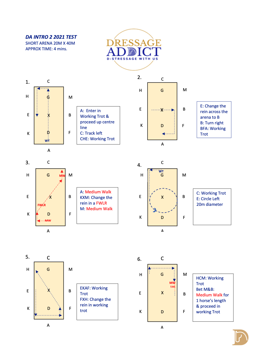 Online Dressage Tests downloads